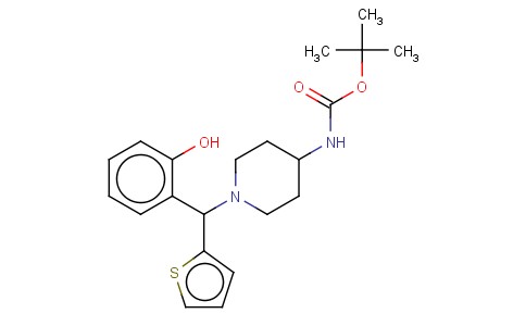 4-(BOC-AMINO)-1-[(2-HYDROXYPHENYL)(THIOPHEN-2-YL)METHYL]PIPERIDINE